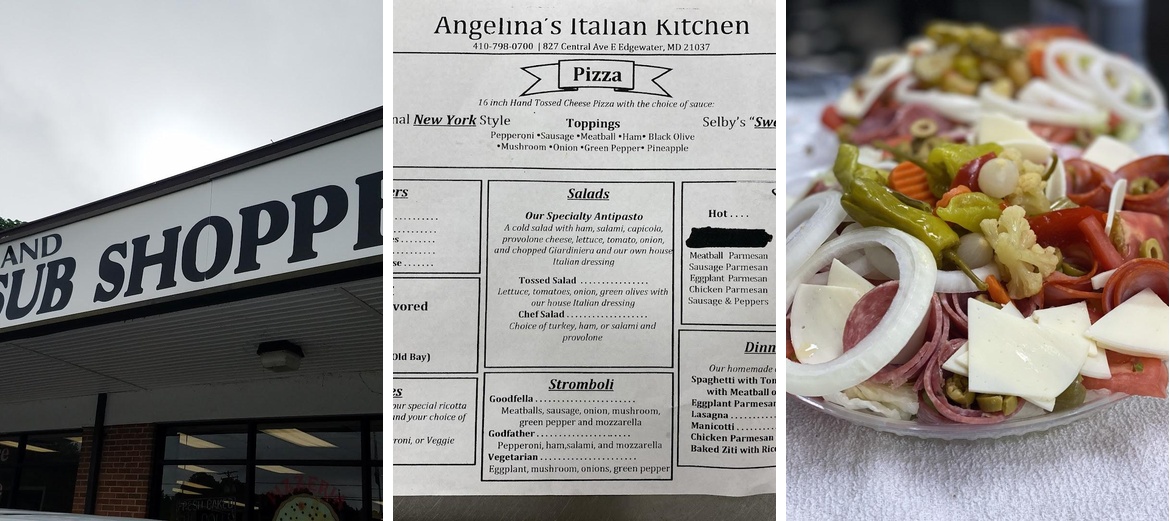 Angelina's Italian Kitchen and Sub Shoppe Menu