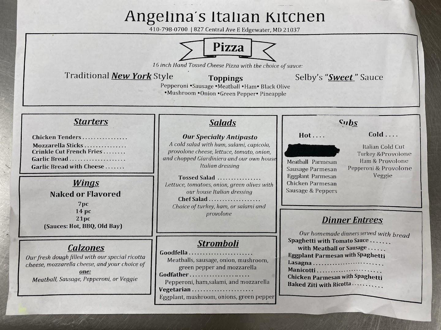 Angelina's Italian Kitchen and Sub Shoppe