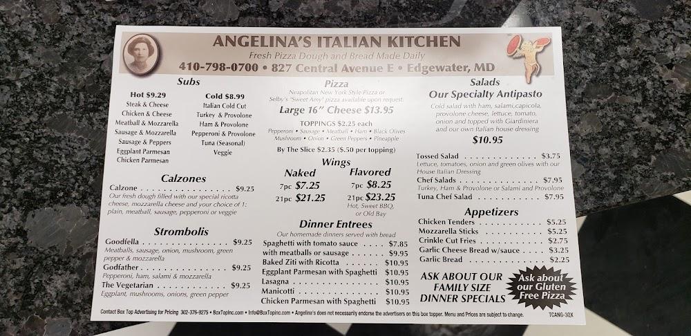 Angelina's Italian Kitchen and Sub Shoppe Menu image 3